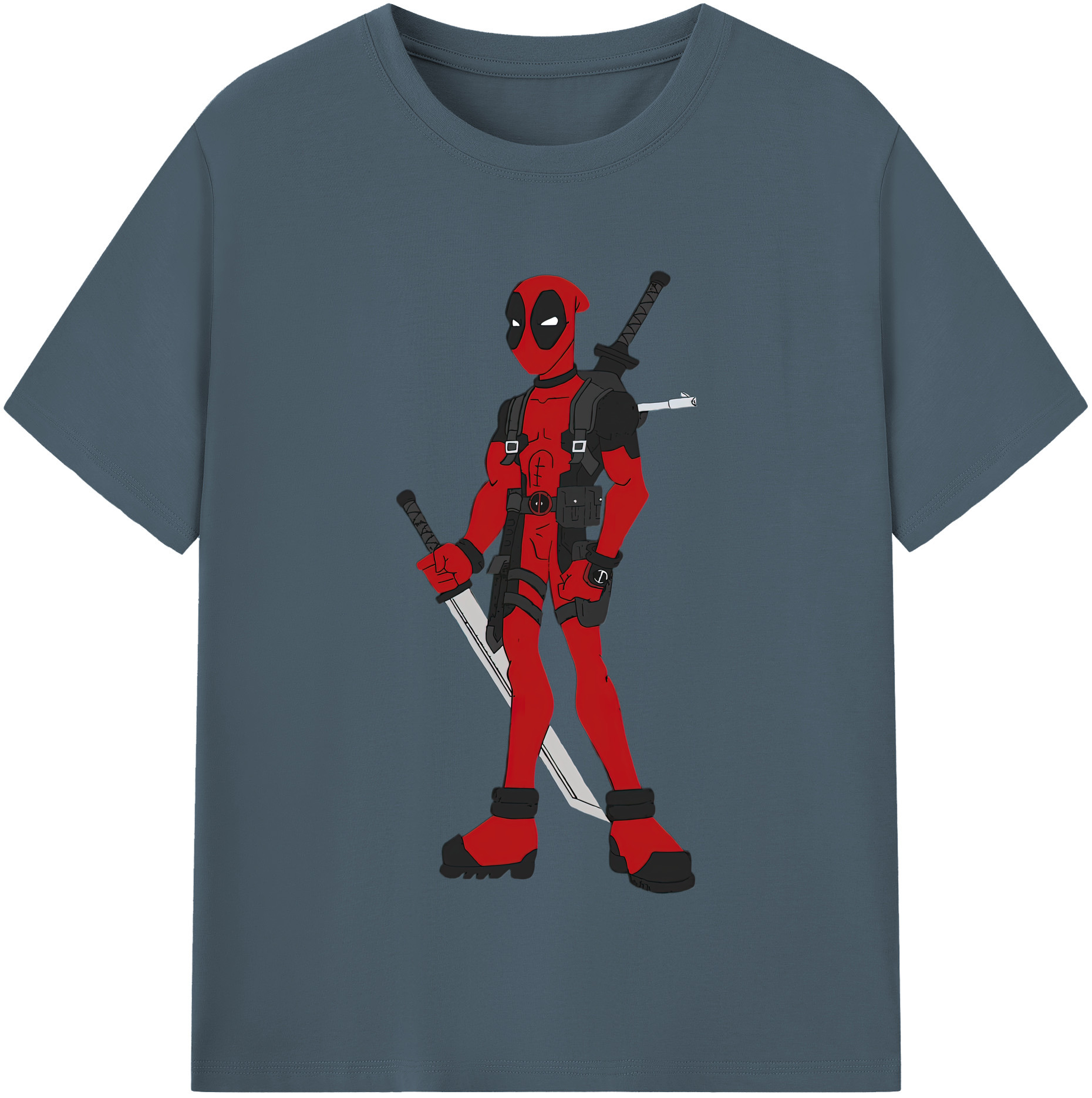 （画像用） Deadpool デッドプール 綿100％半袖Tシャツ（フロントプリント）